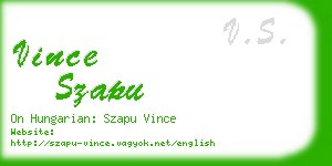 vince szapu business card